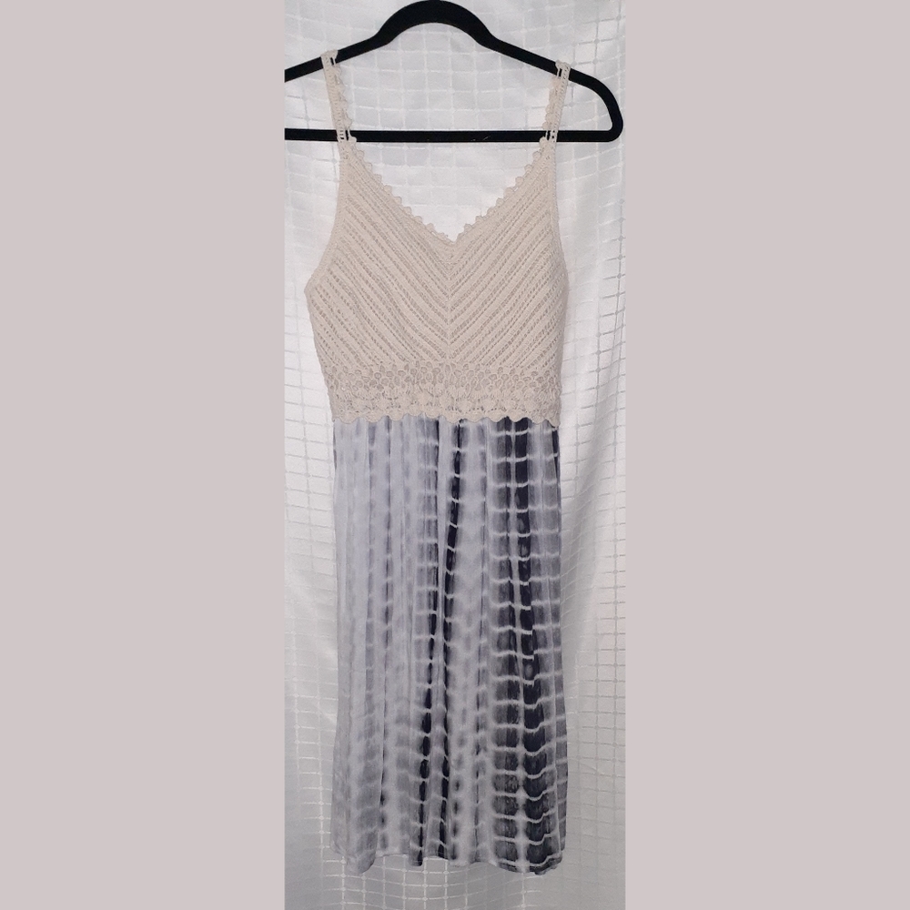 Mystree Crotchet Tie Dye Dress Sz S - Picture 1 of 9
